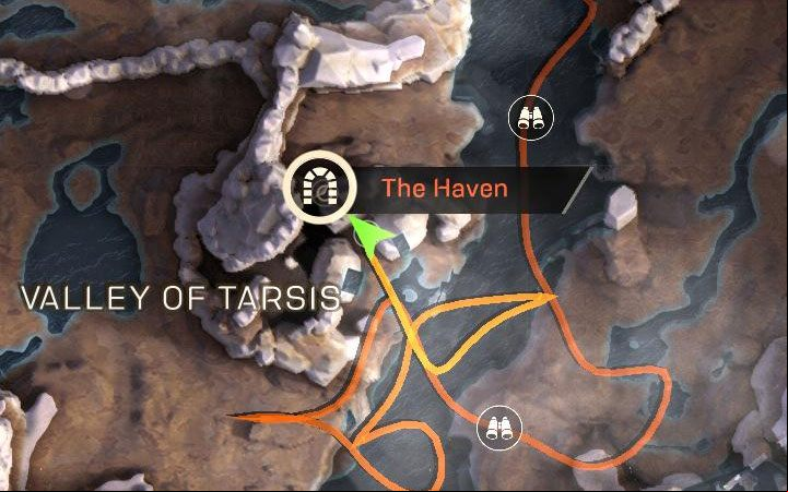 You have good chances of finding chests in the locations marked with a gate icon (see the picture above) - How to complete the Trial of Yvenia in Anthem? - Puzzles solutions - Anthem Guide