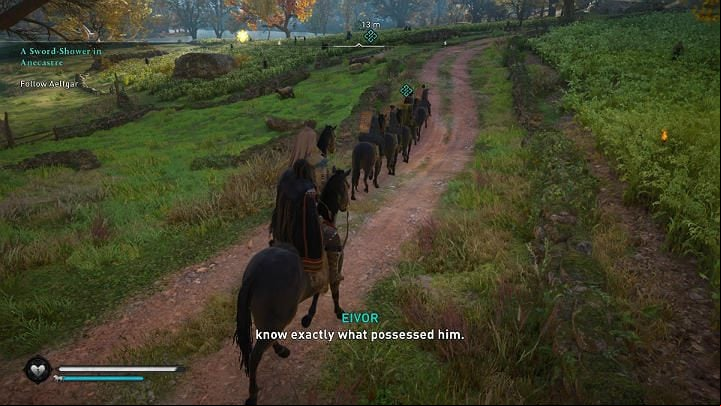 Get on your horse and go to the camp at Wynmere Lake, where the rest of the troops are preparing for the battle - Assassins Creed Valhalla: A Sword-Shower in Anecastre - Lincolnscire - Assassins Creed Valhalla Guide and Walkthrough
