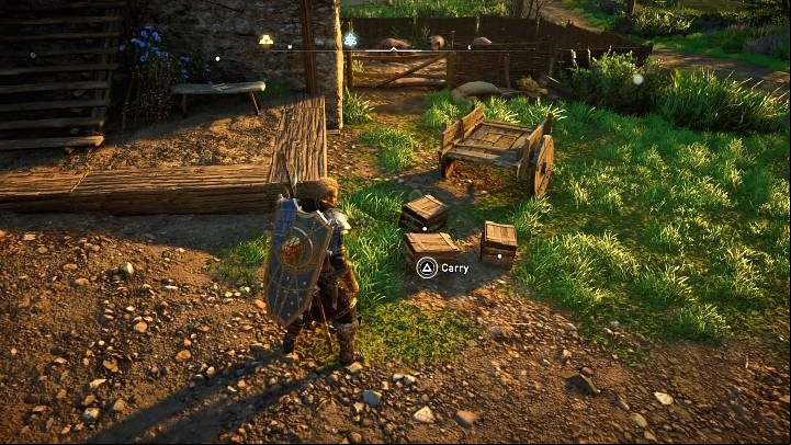Take the crates and move them to the designated area - Assassins Creed Valhalla: Nostalgia - Oxenefordscire - Assassins Creed Valhalla Guide and Walkthrough