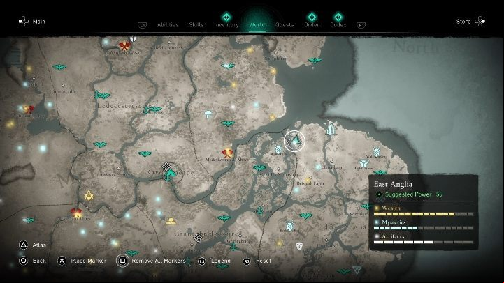 You can find the mask in northern regions of East Anglia - Assassins Creed Valhalla: Roman artifact - East Anglia secrets, locations - East Anglia - Assassins Creed Valhalla Guide and Walkthrough