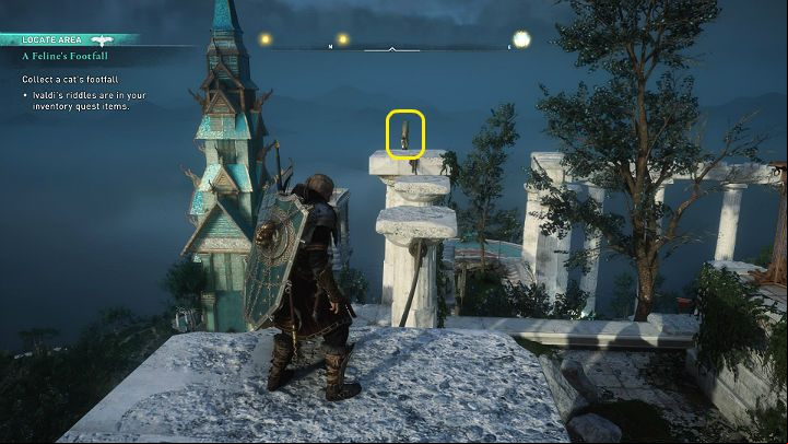 ing between the pillars, you will find one of Freyja's golden cat statues - Assassins Creed Valhalla: A Felines Foothall - Asgard - Assassins Creed Valhalla Guide and Walkthrough