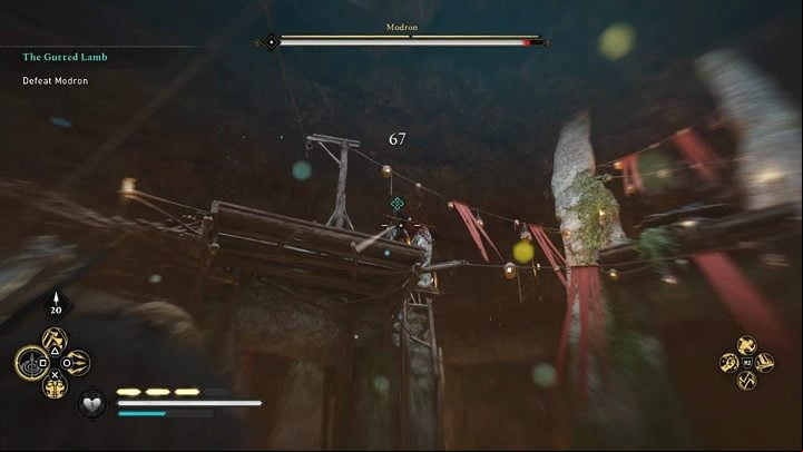 Modron is a very agile opponent who has mastered the use of the bow - Assassins Creed Valhalla: Modron boss fight - how to win? - Bosses - Assassins Creed Valhalla Guide and Walkthrough
