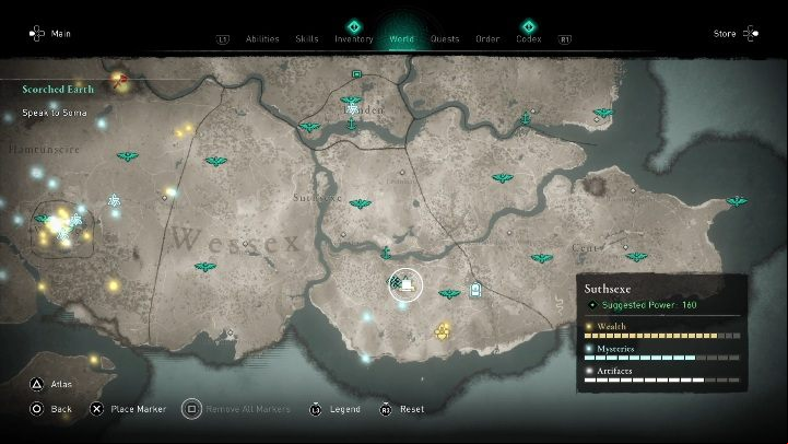 You will find the map in Crawleah - Assassins Creed Valhalla: Treasure Hoard Map - Suthsexe secrets, locations - Suthsexe - Assassins Creed Valhalla Guide and Walkthrough