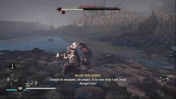 Go to this opponent with full health, rations and full adrenaline bar - AC Valhalla Wrath of the Druids: Lost Drengr - Ulster, secrets, locations - Ulster - Assassins Creed Valhalla Guide and Walkthrough