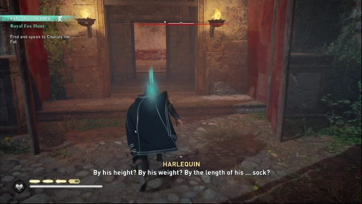 You need to find a staircase leading to the lower level of the amphitheater - AC Valhalla Siege of Paris: Royal Fox Hunt - Main missions - Assassins Creed Valhalla Guide and Walkthrough