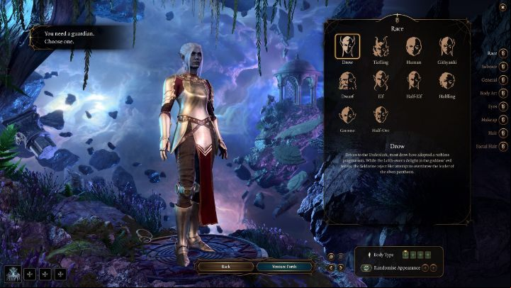 The Guardian is a mysterious character who will appear during dream sequences throughout the course of the entire campaign - Baldurs Gate 3: Character creation - class, race, abilities - Basics - Baldurs Gate 3 Guide, Walkthrough