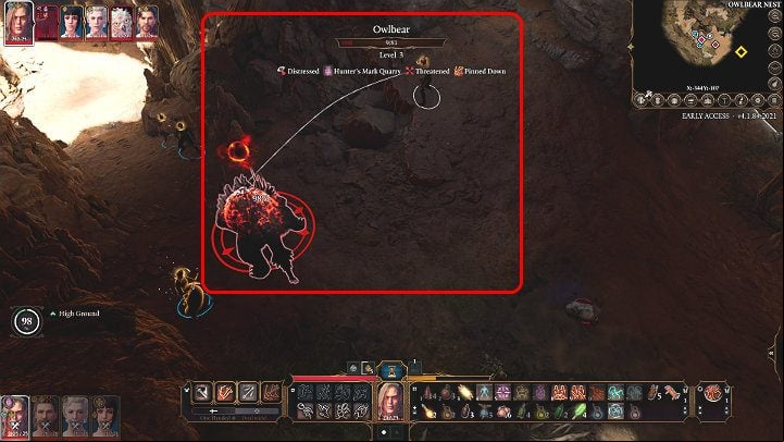 In the above image, you can see a character performing an attack after taking a higher position from the opponent - Baldurs Gate 3: Combat - turns, action points, mechanics - Basics - Baldurs Gate 3 Guide, Walkthrough