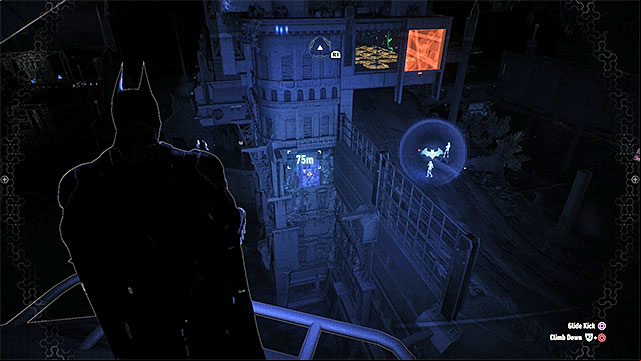 You must hit the weakened wall - Riddler trophies on Founders Island (1-16) | Collectibles - Founders Island - Collectibles - Founders Island - Batman: Arkham Knight Game Guide & Walkthrough
