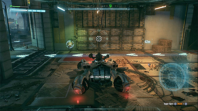 Use the winch on the generator - Riddler trophies on Founders Island (1-16) | Collectibles - Founders Island - Collectibles - Founders Island - Batman: Arkham Knight Game Guide & Walkthrough