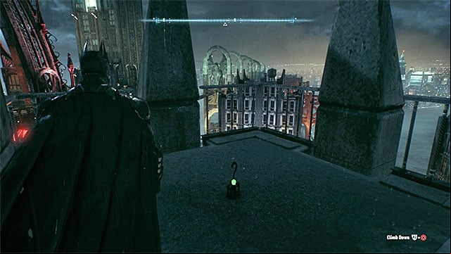 Reach buildings top - Riddler trophies on Miagani Island (1-19) | Collectibles - Miagani Island - Collectibles - Miagani Island - Batman: Arkham Knight Game Guide & Walkthrough