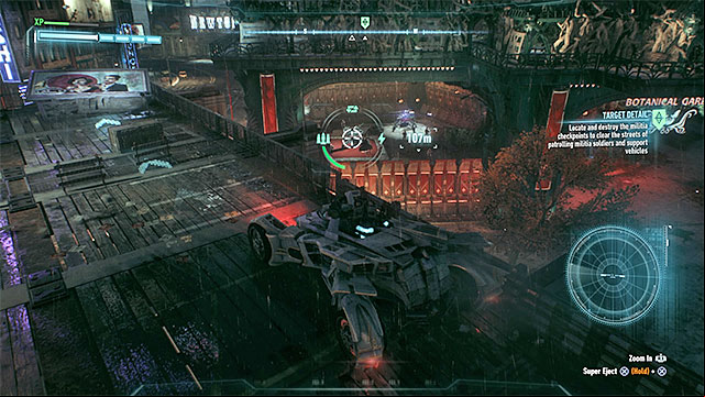 Point 4 - You will find drones in addition to the standard enemies in the fenced territory - Own the Roads | Side missions (Most Wanted) | Batman Arkham Knight - Side missions (Most Wanted) - Batman: Arkham Knight Game Guide & Walkthrough