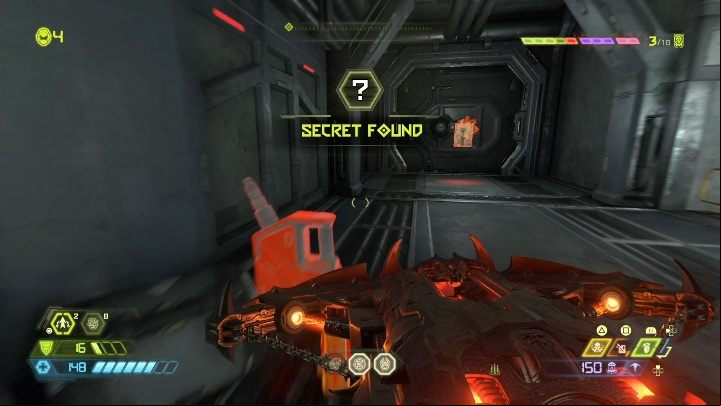To get to this secret you have to open the age first - Doom Eternal: Arc Complex secrets maps and location - Collectibles and secrets - Doom Eternal Guide