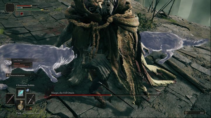 During some attacks you can stagger the boss if he takes too much damage quickly - Elden Ring: How to beat Margit The Fell Omen? - Stormhill - Elden Ring Guide