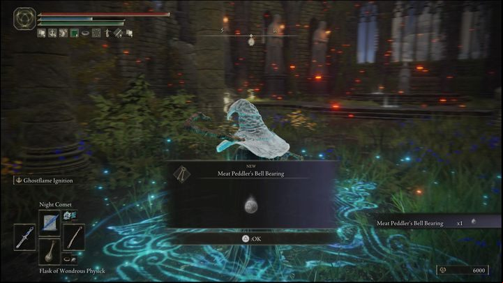 For defeating the boss version located in the Altus Plateau, you will receive Medicine Peddler's Bell Bearing and 20,000 Runes - Elden Ring: How to beat Bell Bearing Hunter? - Stormhill - Elden Ring Guide