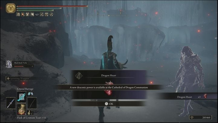 The final version of the boss located in the Consecrated Snowfield will reward you with a Dragon Heart x3 and 180,000 Runes - Elden Ring: How to beat Magma Wyrm Makar? - Liurnia of the Lakes - Elden Ring Guide