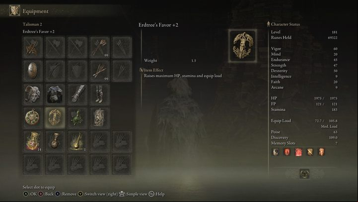 Talismans are one of the most important elements of your build in Elden Ring - Shadow of the Erdtree: How to prepare for the DLC? - FAQ - Elden Ring Guide