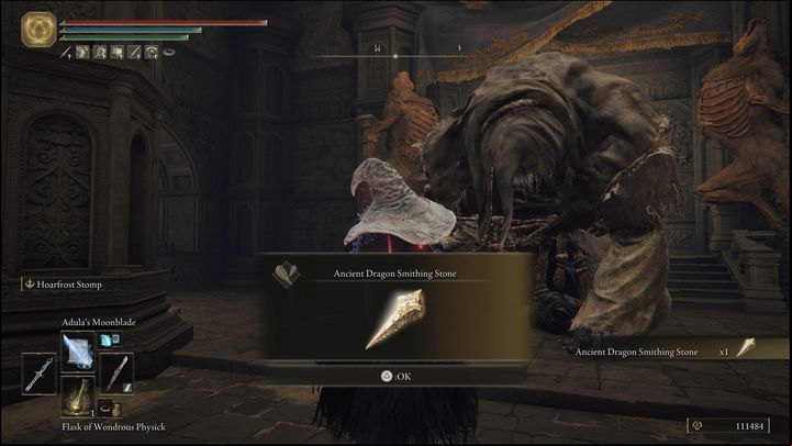 The final Deathroot you can give Gurranq will be exchanged for the Ancient Dragon Smithing Stone, which is used to upgrade weapons to level 25 - Elden Ring: Gurranq, Beast Clergyman - walkthrough - Quests - Elden Ring Guide