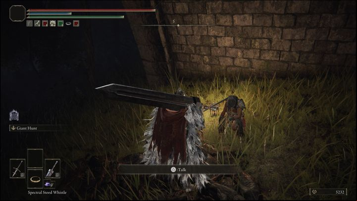 You can now find her before the entrance to the village, kneeling underneath the bridge - Elden Ring: Nepheli Loux - walkthrough - Quests - Elden Ring Guide