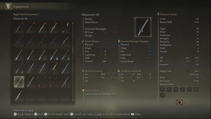 This katana scales with Intelligence - Elden Ring: Best weapons - list - Basics - Elden Ring Guide