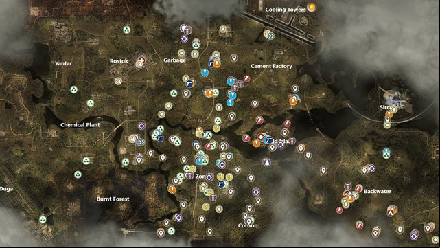 The ZoneS.T.A.L.K.E.R. 2: Heart of Chornobyl Interactive Map