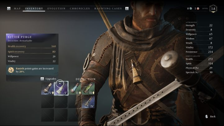 Similarly to other equipment in Banished, Decoctions can be exchanged for more potent ones - Banishers Ghosts of New Eden: How to heal? - FAQ - Banishers Ghosts of New Eden Guide