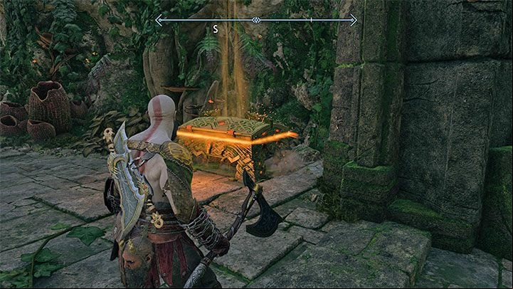The Legendary Chest is located in the north-western part of the Jungle - God of War Ragnarok: The Jungle, Vanaheim - secrets, collectibles - Vanaheim - God of War Ragnarok Guide