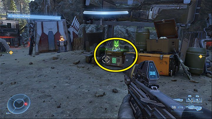 The core is in the main area of the Keep, under the open sky - Halo Infinite: Ransom Keep (Lockdown) - list, cores, recordings - Lock - Halo Infinite Guide