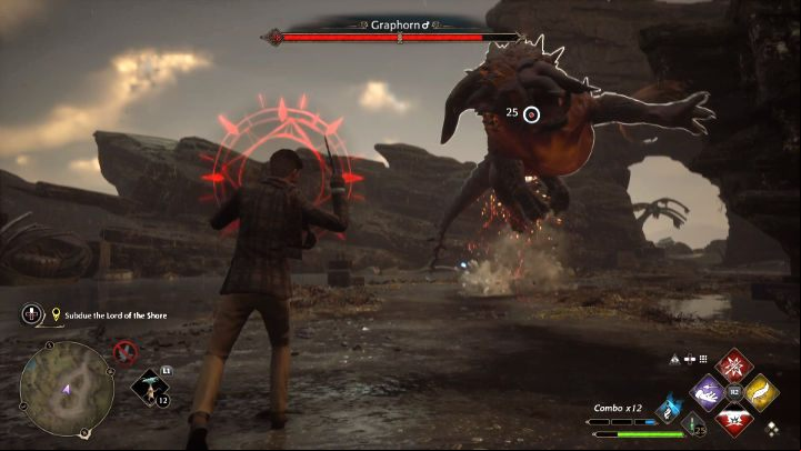 The battle against the Graphorn may be challenging, especially on the highest difficulty - Hogwarts Legacy: How to defeat Graphorn? - Bosses - Hogwarts Legacy Guide