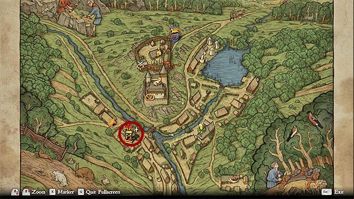 The blacksmiths hut is not marked on the village map - Sasau activities in Kingdom Come Deliverance - Activities - Kingdom Come Deliverance Game Guide
