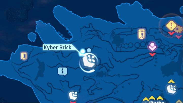 Collectible: Puzzle - Kyber Brick - LEGO Skywalker Saga: Temple Island - list of all puzzles - Ahch-To - LEGO Skywalker Saga Guide