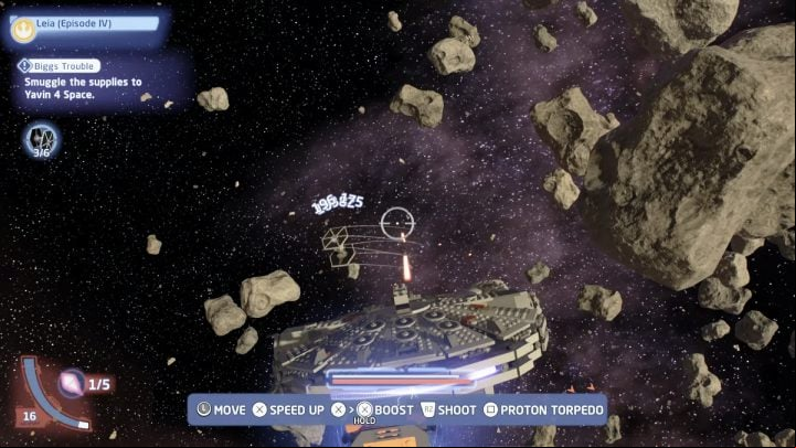 Fast travel to Yavin 4's local space - LEGO Skywalker Saga: Biggs Trouble - walkthrough - Tatooine - the desert of Jundland - LEGO Skywalker Saga Guide