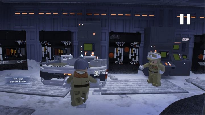 Return to the questgiver, give him the parts and rebuild the droid - LEGO Skywalker Saga: The Mourning Report - walkthrough - Hoth - Echo base - LEGO Skywalker Saga Guide