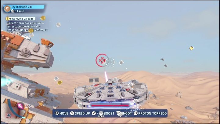 The next part requires you to shoot down five ships - LEGO Skywalker Saga: The Force Awakens - list of collectibles and rewards - Minikits - LEGO Skywalker Saga Guide