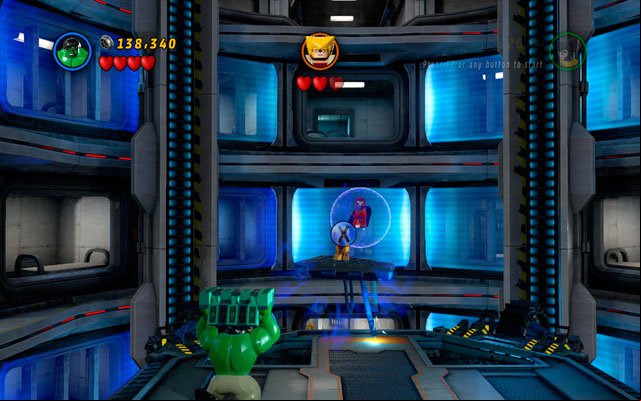 Second sequence is quite similar - defeat all minions, then build another missile, throwing it at the target - Sabertooth | Boss fights - Boss fights - LEGO Marvel Super Heroes Game Guide & Walkthrough