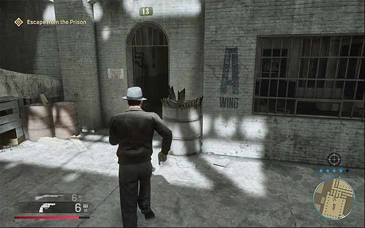 The next fight with law enforcement will take place in the previously visited multi-storey prison block with cells on the sides - Mafia Definitive Edition: Election Campaign - walkthrough - Walkthrough - Mafia Definitive Edition Guide, Walkthrough