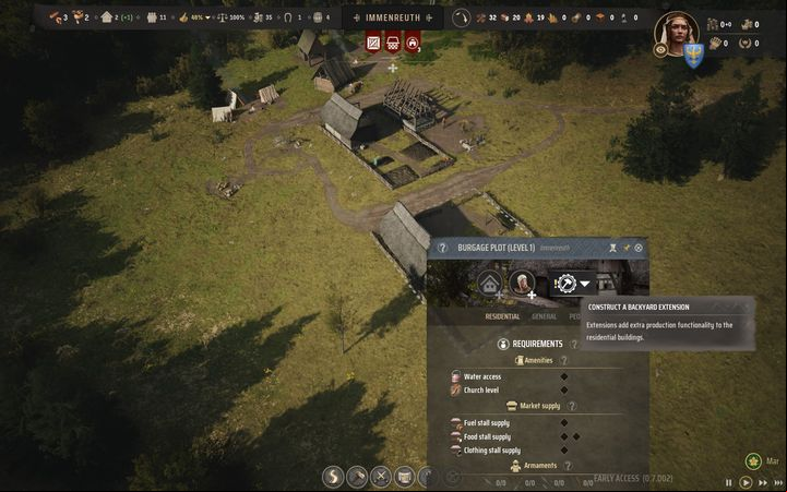 You can find more information about extensions and other methods for developing buildings on the page in our guide How to upgrade buildings - Manor Lords: How to get more settlers? - FAQ - Manor Lords Guide