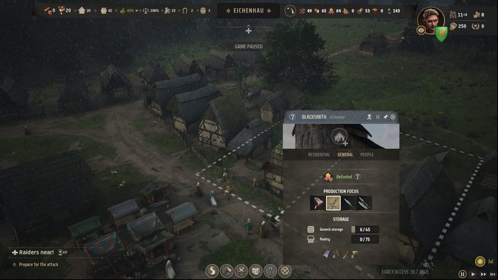A militia unit may consist of a maximum of 36 people, but a group of as few as 5 men can be recruited - Manor Lords: How to recruit military units? - FAQ - Manor Lords Guide