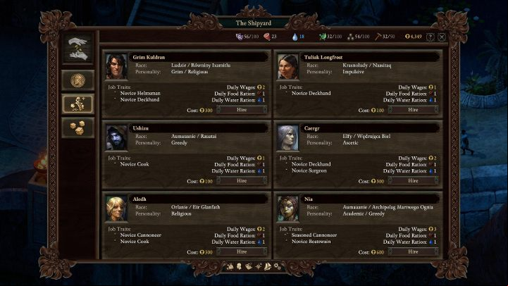 There is no option to voyage without a crew. - Pillars Of Eternity 2: Traveling by ship - Traveling by ship - Pillars Of Eternity 2 Deadfire Game Guide