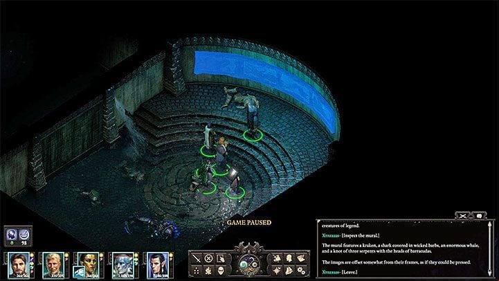 You can start solving the puzzle after reaching the room with the painting, in the north-western part of the dungeon (M39,8) - Pillars Of Eternity 2: How to solve the painting puzzle in Cignath Mór ruins? - FAQ - Pillars Of Eternity 2 Deadfire Game Guide
