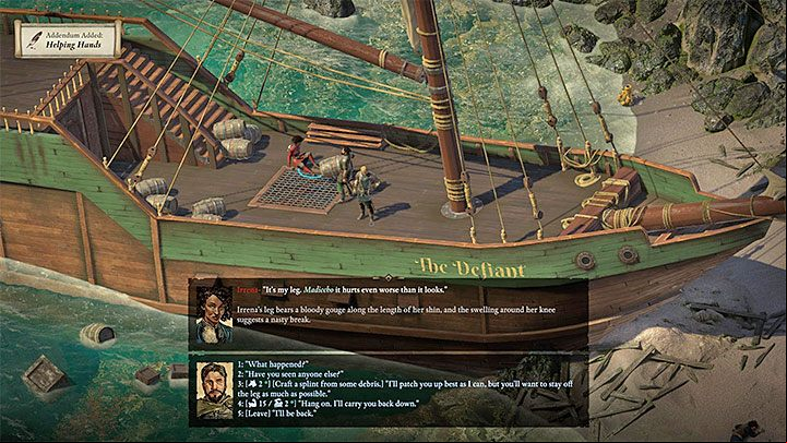 You get this quest after finishing the prologue - you have to find the survivors of the wreckage - Pillars Of Eternity 2: Side Quests in Maje Island - Walkthrough - Quests - Pillars Of Eternity 2 Deadfire Game Guide