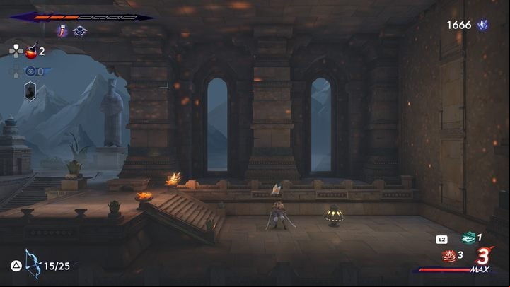 You can access this part of the zone only after unlocking the Fabric of Time ability - Prince of Persia The Lost Crown: All Spirited Sand Jars (Prophecies) - Secrets and Collectibles - Prince of Persia The Lost Crown Guide