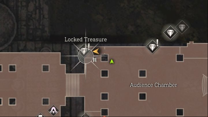 The first Lock Box will require some backtracking, as you need to return to Audience Chamber i - Resident Evil 4 Remake: Square Lock Boxes and Cubic Device map - Secrets - Resident Evil 4 Remake Guide