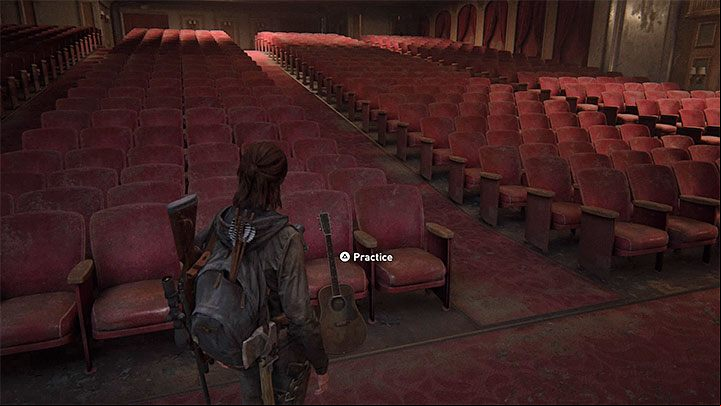 The option to play the guitar freely appears in the Hillcrest and Road to The Aquarium stages - The Last of Us 2: When is playing a guitar available? - Campaign and exploration - The Last of Us 2 Guide