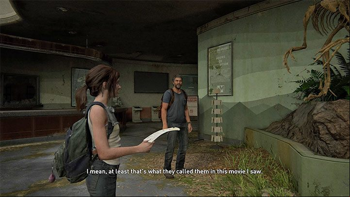One of the most interesting moments of the game is a visit to the museum as part of The Birthday Gift stage - The Last of Us 2: Easter-eggs on Ellie stages - Easter-eggs and curiosities and - The Last of Us 2 Guide