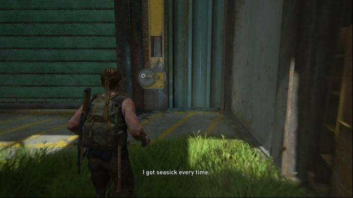 Search the area, use the nearby workbench, then pull the lever next to the door - The Last of Us 2: On Foot, Seattle Day 1 Abby walkthrough - Seattle Day 1 - Abby - The Last of Us 2 Guide