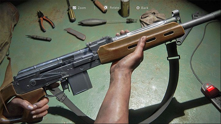 This is Abbys second starting weapon - available from The Stadium stage onward - The Last of Us 2: Weapons, gadgets - list - Basics - The Last of Us 2 Guide