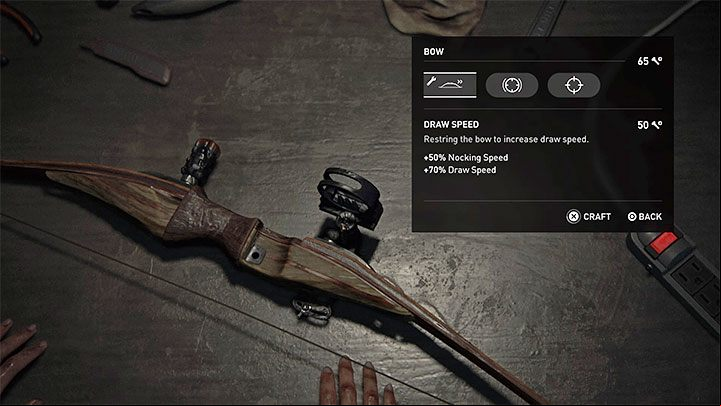 Each weapon has several possible upgrades you can buy - The Last of Us 2: Workbenches and weapons upgrades - Character development and equipment upgrades - The Last of Us 2 Guide