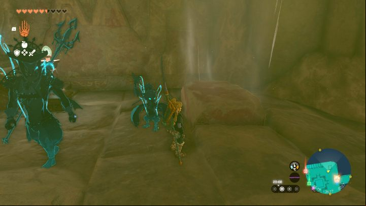 Near the altar you will find a brick that you can move from its location - Zelda TotK: Riju of Gerudo Town - walkthrough - Walkthrough - Zelda Tears of the Kingdom Guide