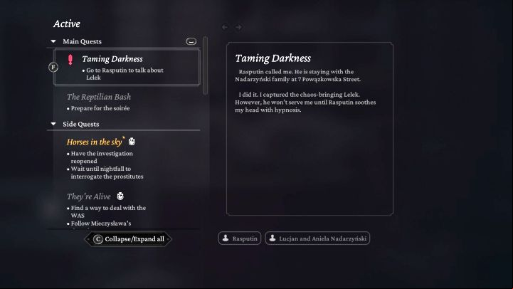 5 - The Thaumaturge: Taming Darkness - Main tasks - The Thaumaturge Guide