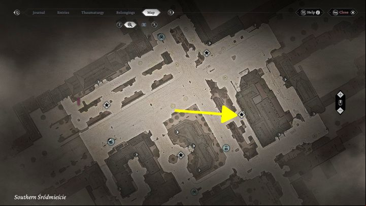 Urban Secrets: The viewpoint is in the eastern part of Southern Srodmiescie, near the grounds where the sewage system is being built - The Thaumaturge: All Stereoscopic Photographs map - Secrets and Collectibles - The Thaumaturge Guide